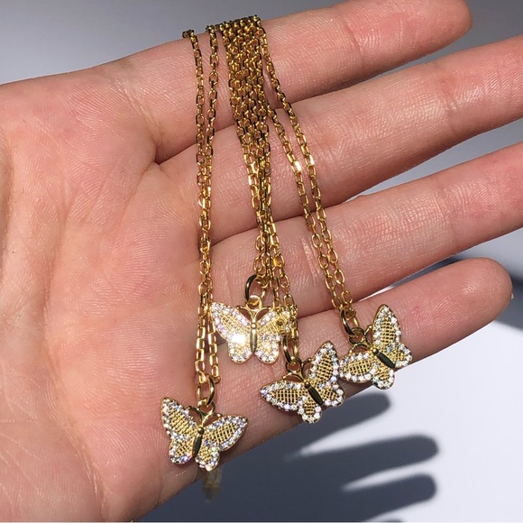 Butterfly Pendant Necklace - Picture 5 of 5